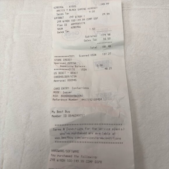 SteelSeries Arctis 7 Wireless Gaming Headset (Black) - Picture 9 of 9